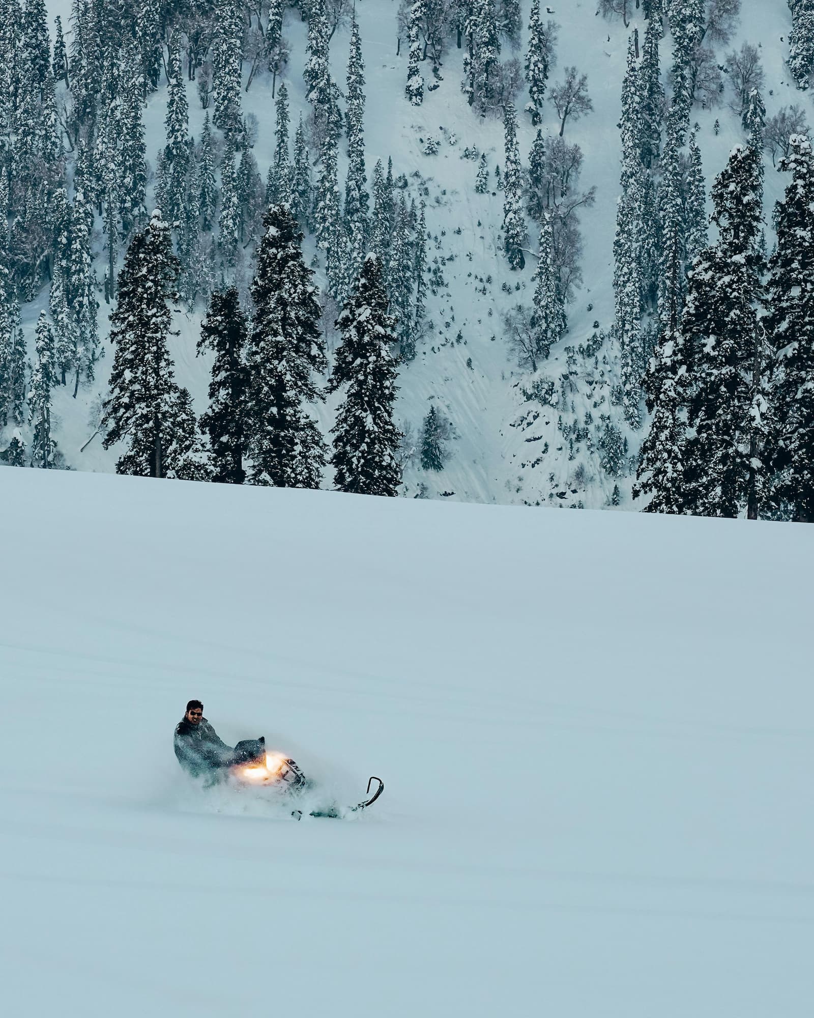 Snowmobile adventure offroad
